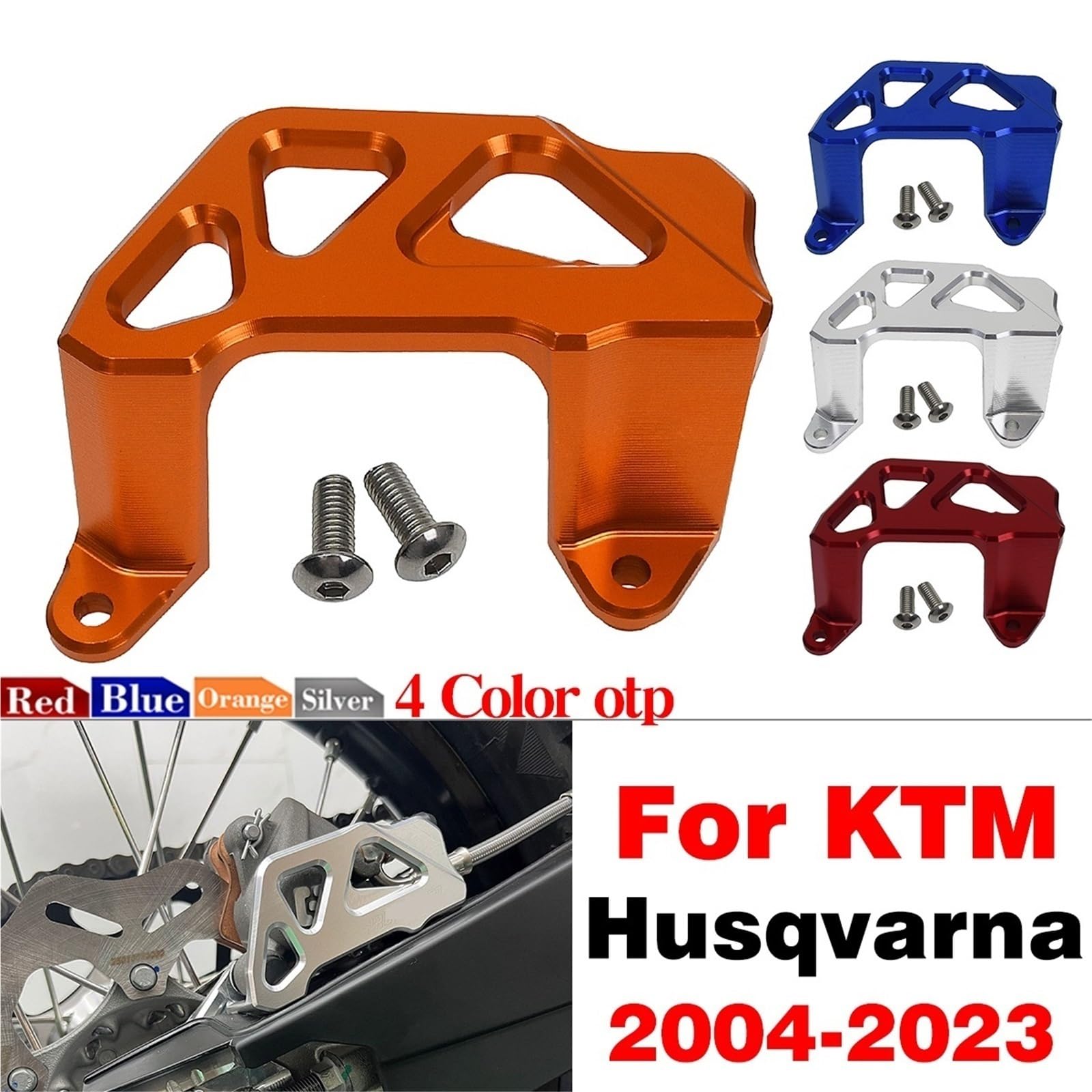 adapter podpórki Osłona zacisku hamulcowego tarczy hamulcowej tylnej pasuje do K&TM EXC EXCF SX SXF XC XCW XCFW 150 250 300 350 450 500 2004-2023(B)