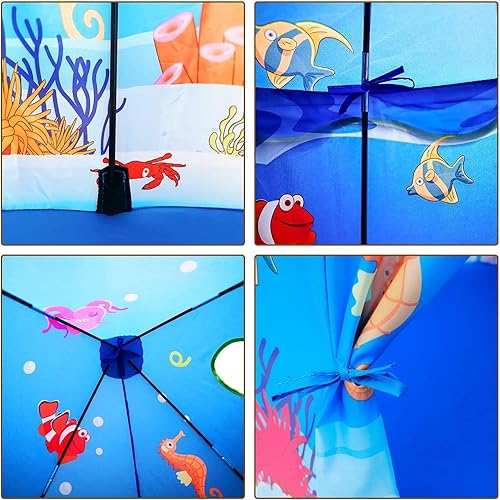 Miniatura 5 de Homfu - Tienda de juguetes para niños en interiores y exteriores. Tienda de juguetes, castillo de princesa y príncipe. Los niños juegan en una