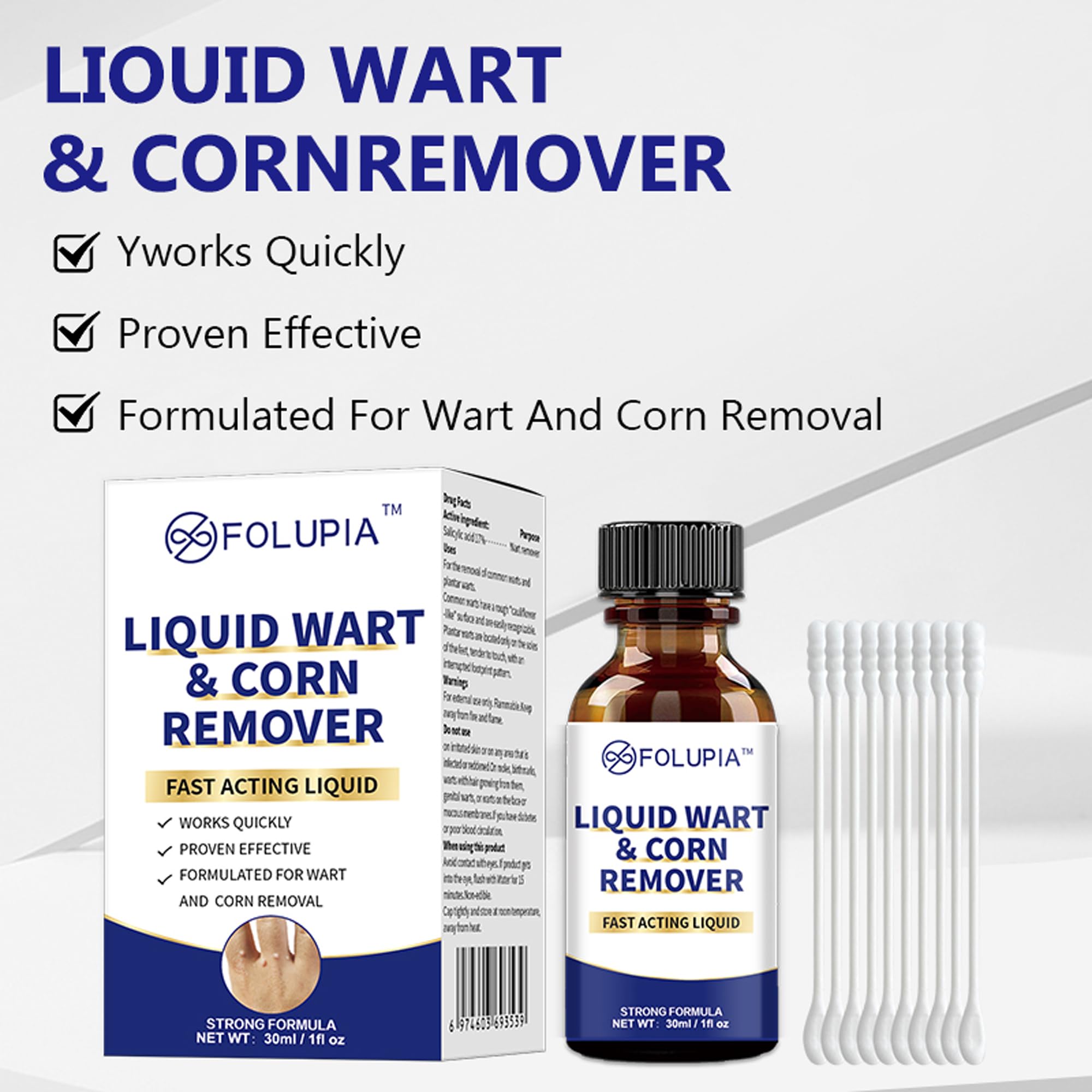 Kit para eliminar verrugas 30ml, lunares y callosidades, líquido para eliminar lunares y verrugas en cuerpo y manos
