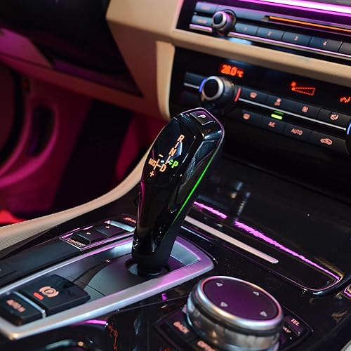 Miniatura 4 de Funda negra para manija de cambios para BMW F30 F25 F20 F10 F32 F36, cubierta de palanca de cambios para BMW 1 2 3 4 5 6 Series X3 X4 X6 (estilo B)