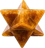 Vista 38 de Amazing Gemstone Larvikite Merkaba Crystal – Estrella de Merkaba metafísica de 1 pulgada para meditación – Cristal tetraedro energético y piedras