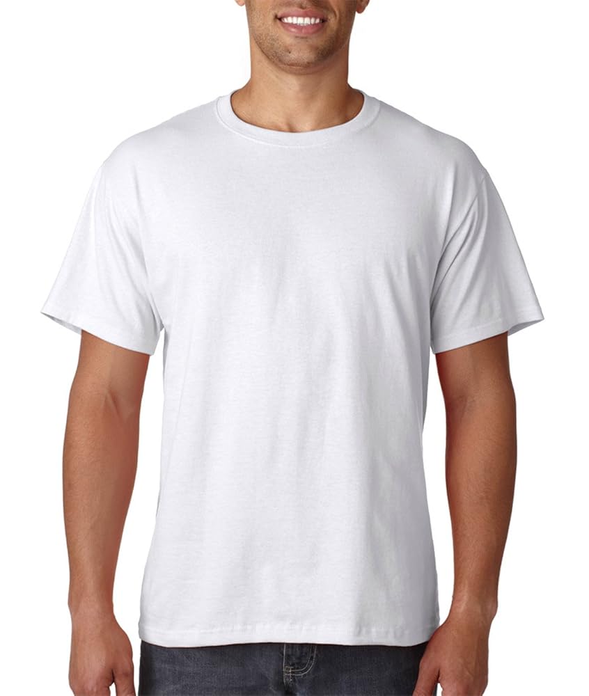 Heavy cotton tee(White, L) | Amazon.com
