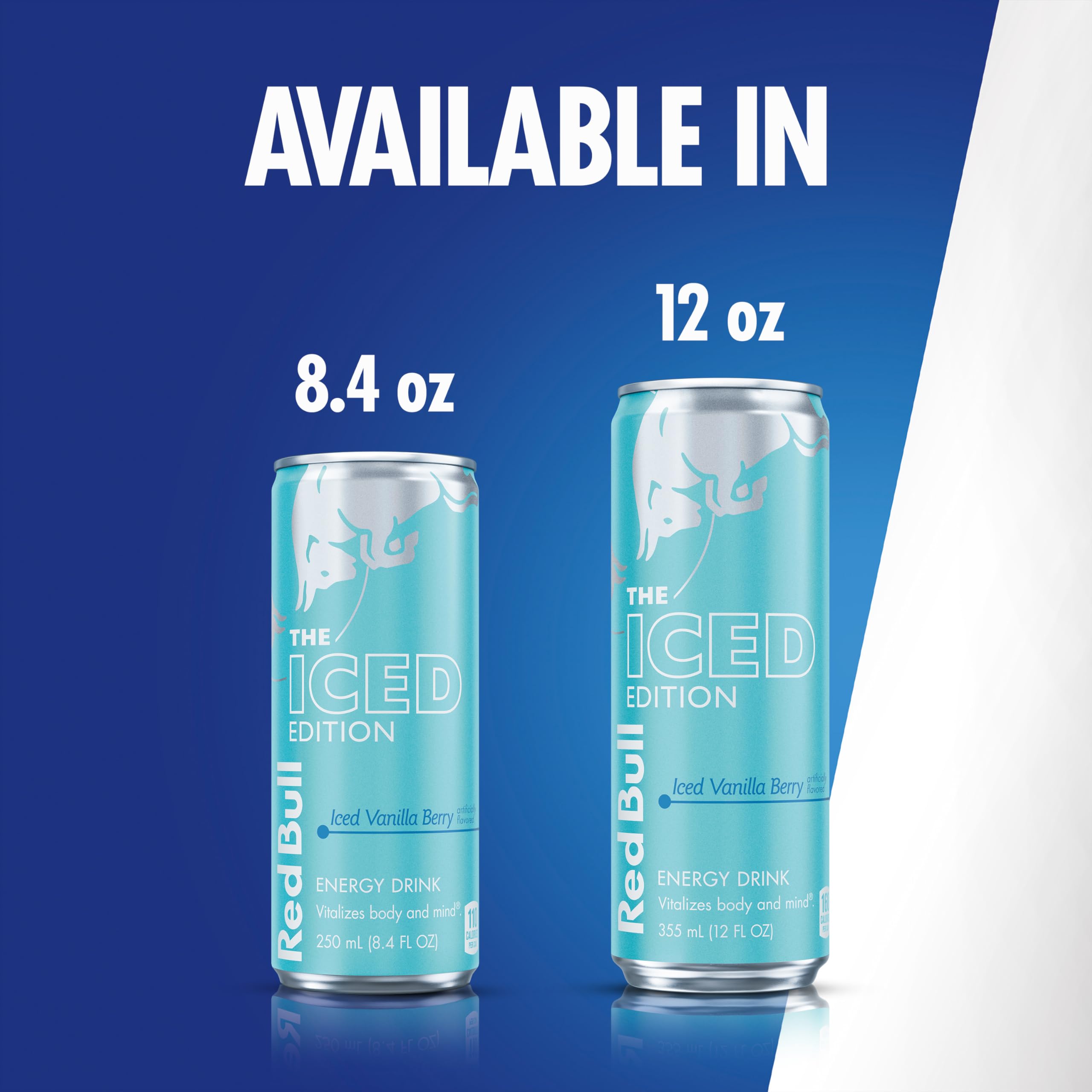 Red Bull Iced Vanilla Berry Energy Drink, mit 80 mg Koffein plus Taurin & B-Vitaminen, 245 ml, Packung mit 24 Dosen