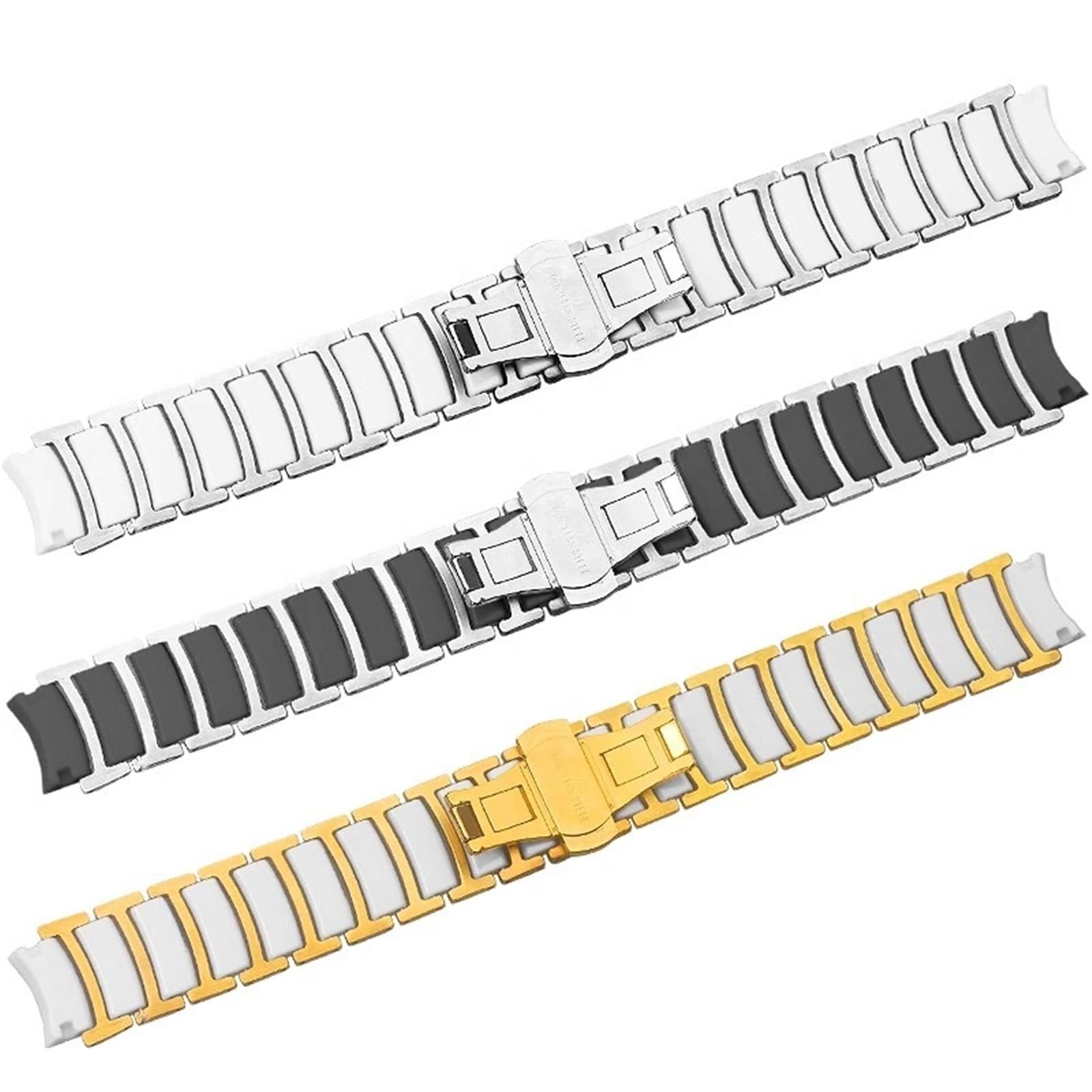 Bracelet en céramique compatible avec les montres connectées et à quartz
