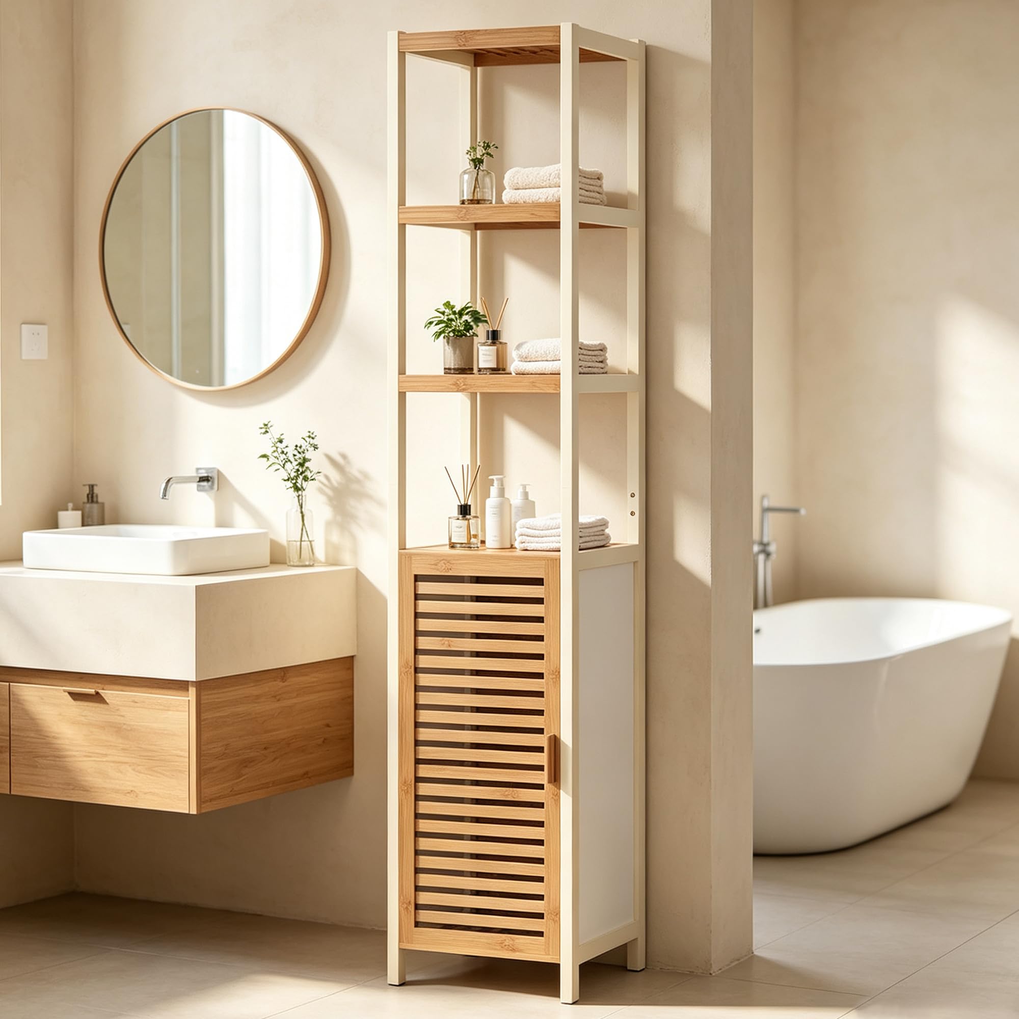 sideboard holz schmal Eiche/Weiß: 5 Schubladen, & Platzsparend – Kadima Design Color:330 ml