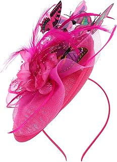 FRCOLOR Fascinators Hat Tea Party Hat Butterflies Fascinator Headband for Party