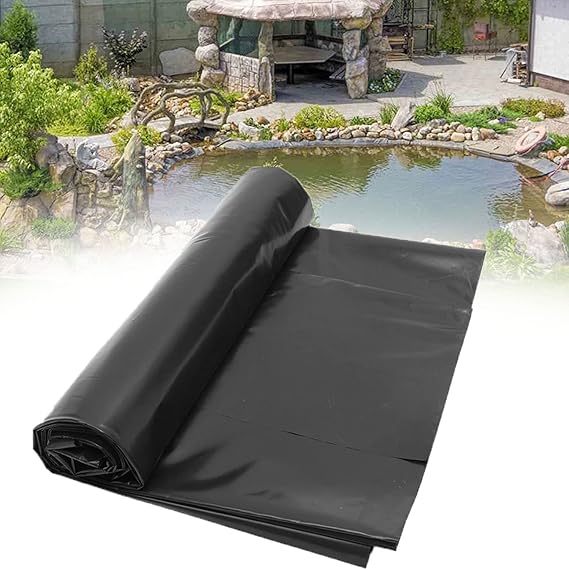 Image CICOLO Black Flexible Foldable Pond Liner,Gardens Pools Membrane,0.2mm Thickness Pond Liners HDPE for Koi Ponds, Streams Fountains and Water Gardens,9×15m Image CICOLO Black Flexible Foldable Pond Liner,Gardens Pools Membrane,0.2mm Thickness Pond Liners HDPE for Koi Ponds, Streams Fountains and Water Gardens,9×15m