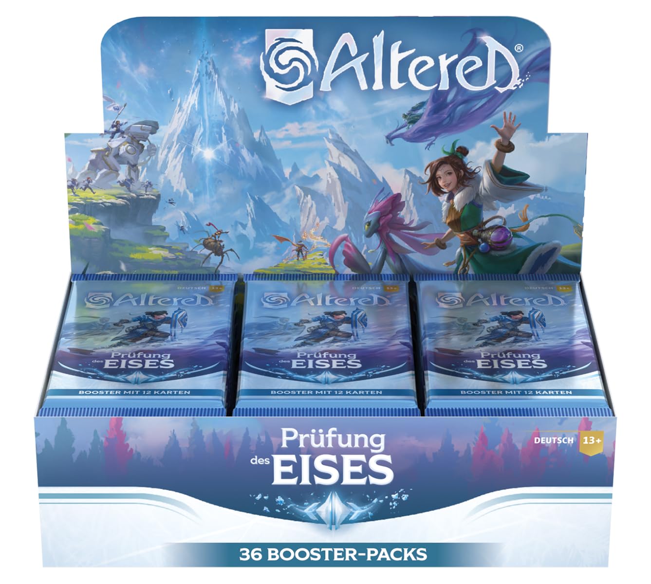 EQUINOX Altered Prüfung des Eises Display mit 36 Booster, Umfangreiche Deck-Erweiterung für Altered, Strategisches Kartenspiel zum Sammeln, Alter 13+ für 2 Spieler, 20-30 Minuten, Deutsch