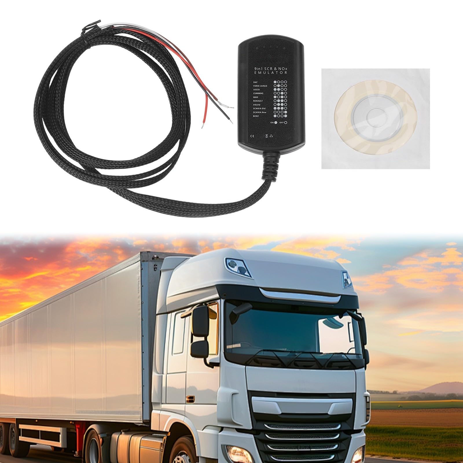 9 in 1 interfaccia diagnostica completa dell'emulatore del camion del chip per /SCANIA/DAF///CUMMINS/manutenzione del veicolo pesante