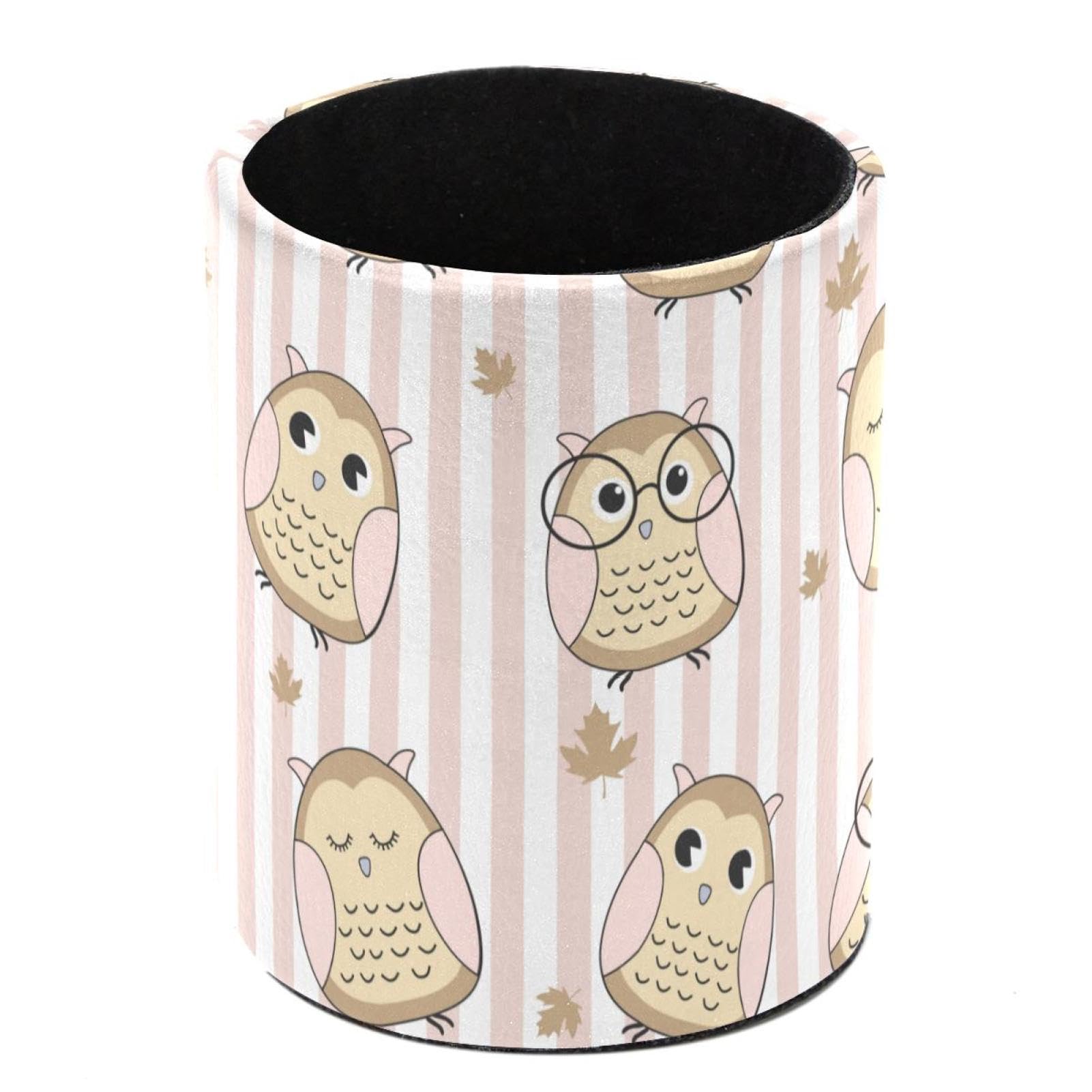 FWJZDSP Pencil Holder For Desk, Cute Owl Pattern Pen Holder Organizer, Pen Holder For Your Desktop Office Supplies Storage Organizer