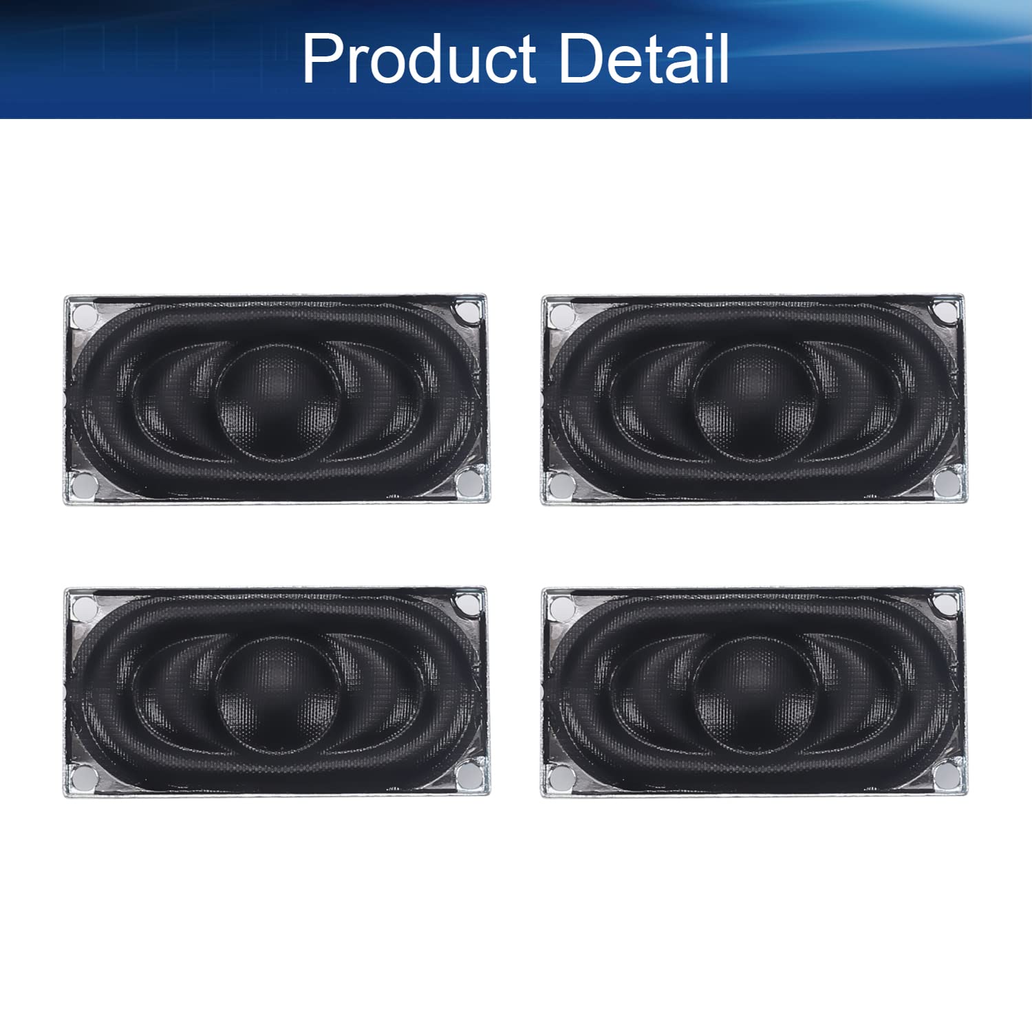 Amazon.com: Bettomshin 4Pcs DIY Speaker, 2Watt 8 Ohm Rectangle