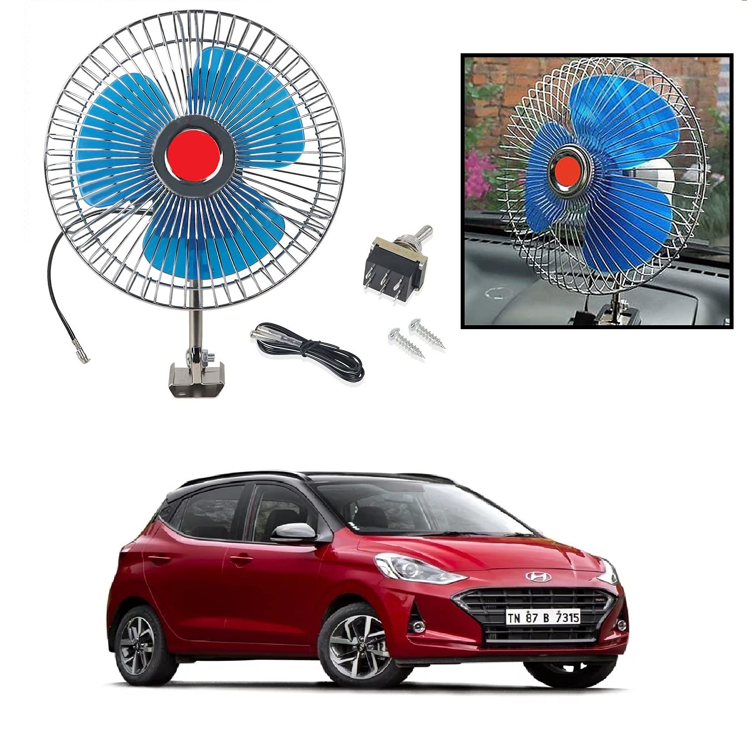 Buy Olmeo Winner Auto Rotate Car Fan 6 Inch With Switch And Wiring 12V ...