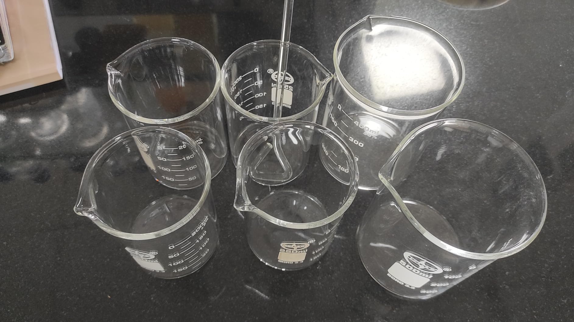 ISKO® Borosilicate Glass Beaker 500 ml (set of 2) : Amazon.in ...