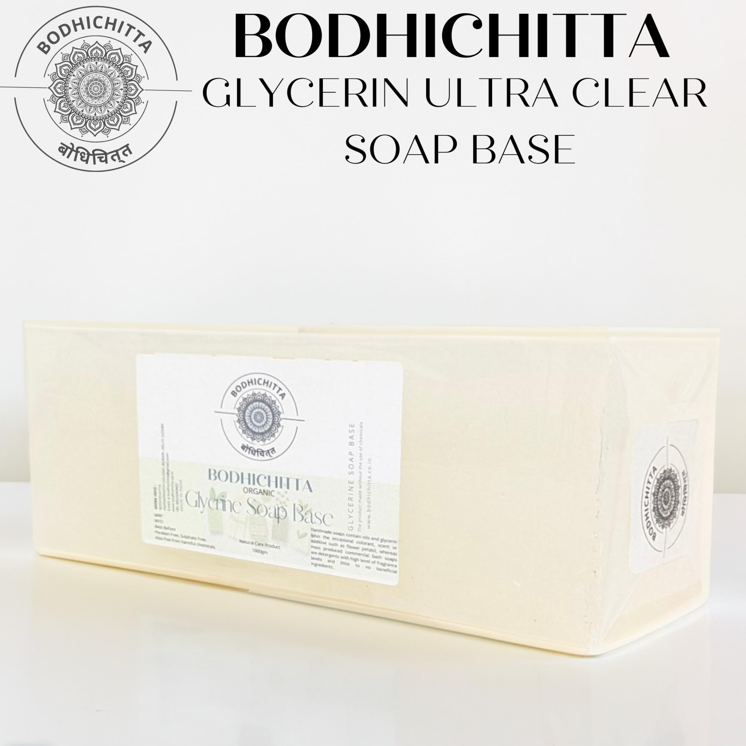 Bodhichitta Ultra Clear Transparent Glycerin Soap Base & Aloevera Soap For Natural And Soft Skin Soap Base Combo for DIY Soap Making Pack Of 2 (1000g each) 4