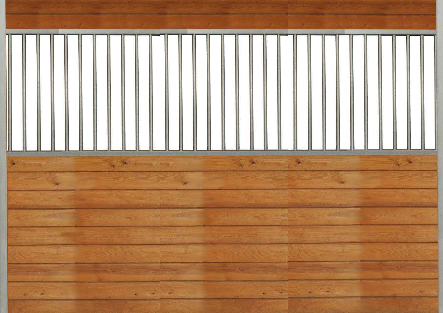 10 ft Wide Galvanized Horse Stall Side or Back Wall Kit