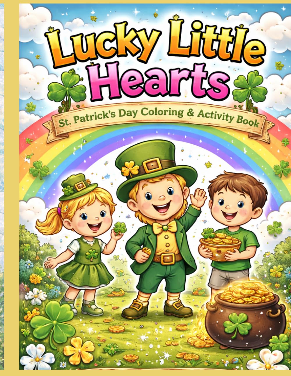 Lucky Little Hearts St. Patrick’s Day Coloring & Activity Book: “Fun and Easy Shamrocks, Leprechauns, and Kindness Activities for Ages 4-8”