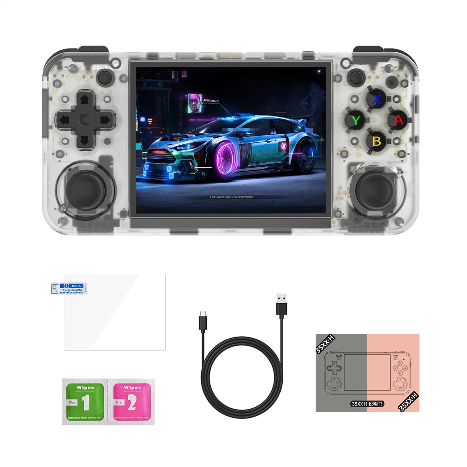 Console di portatile, retro portatile, console mini con | giochi classici, supporto schermo da 3,5 pollici per collegare l