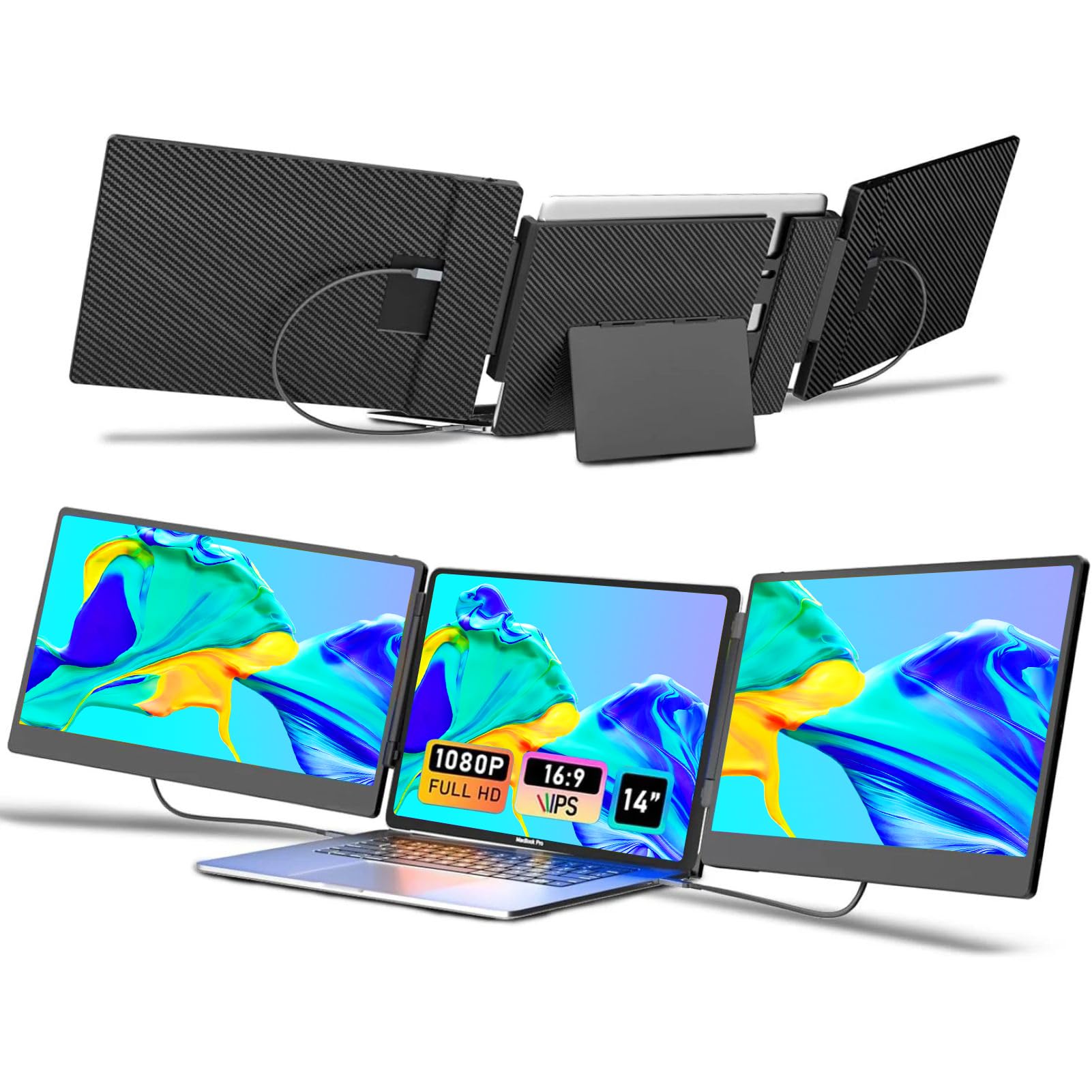 最終値下げ　Laptomo S3 トリプルスクリーン モバイルディスプレイ Amazon.co.jp: Laptomo S3 ノートパソコン デュアルモニター14