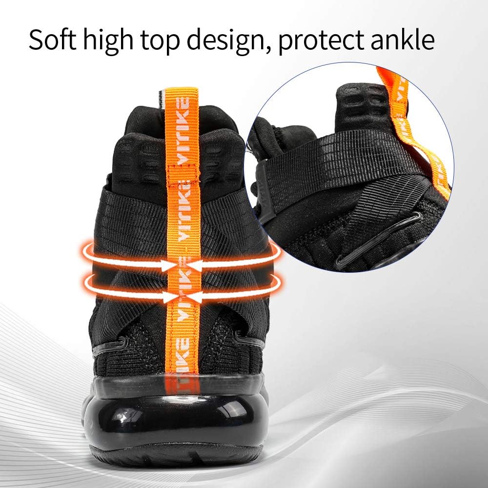 JMFCHI Kids Basketball Shoes High-top Sports Shoes Sneakers Durable Lace-up Non-Slip Running Shoes Secure for Little Kids Big Kids and Boys Girls - Image 4