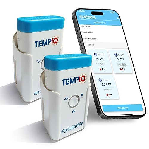 Miniatura 10 de TEMPIQ - Sensor remoto de temperatura y humedad WiFi – Integración de aplicaciones, alertas, ayuda a monitorear el segundo hogar, AirBnb, RV,