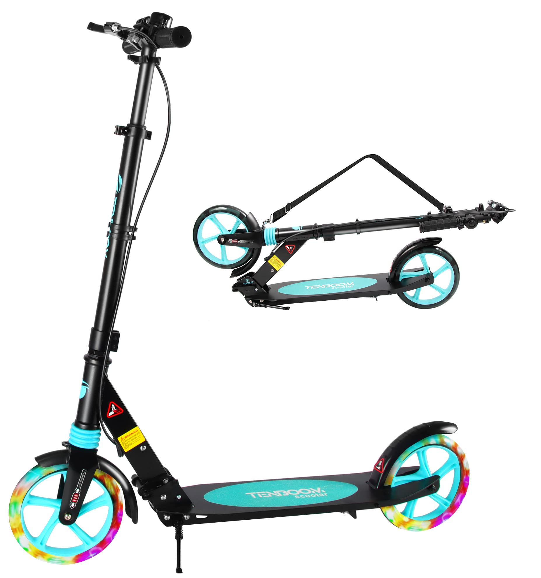 Amazon.co.jp: Tenboom キックボード 光る LED タイヤ ハンドル