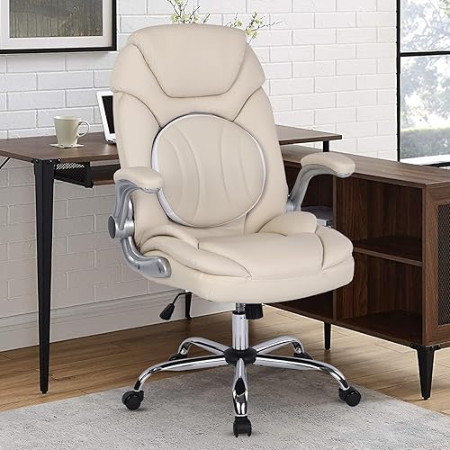 Miniatura 2 de linting Sillas de oficina ejecutivas ergonómicas de 350 libras con soporte lumbar para mujeres, silla de gestión mecedora de 90-120, sillas de