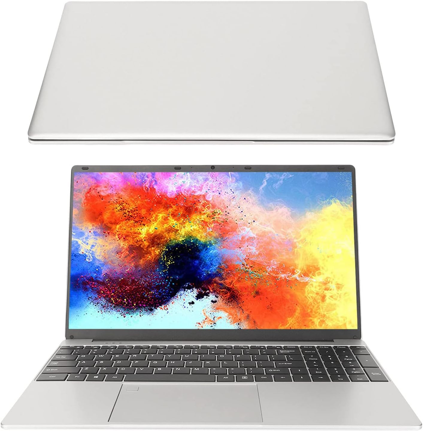 Zunate 15.6 Inch Computer Laptop 16GB 1TB for Win 11 HD IPS Screen Business Laptop Notebook Computer with Keyboard Backlight Numeric Keypad Fingerprint Unlock