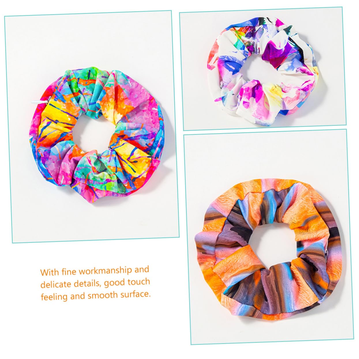 FRCOLOR 16 Piezas Accesorios para el cabello de Color titular de la de caballo lazos para el cabello de las niñas hair clips horquillas moño tocado de niñas Coleteros elásticos tela