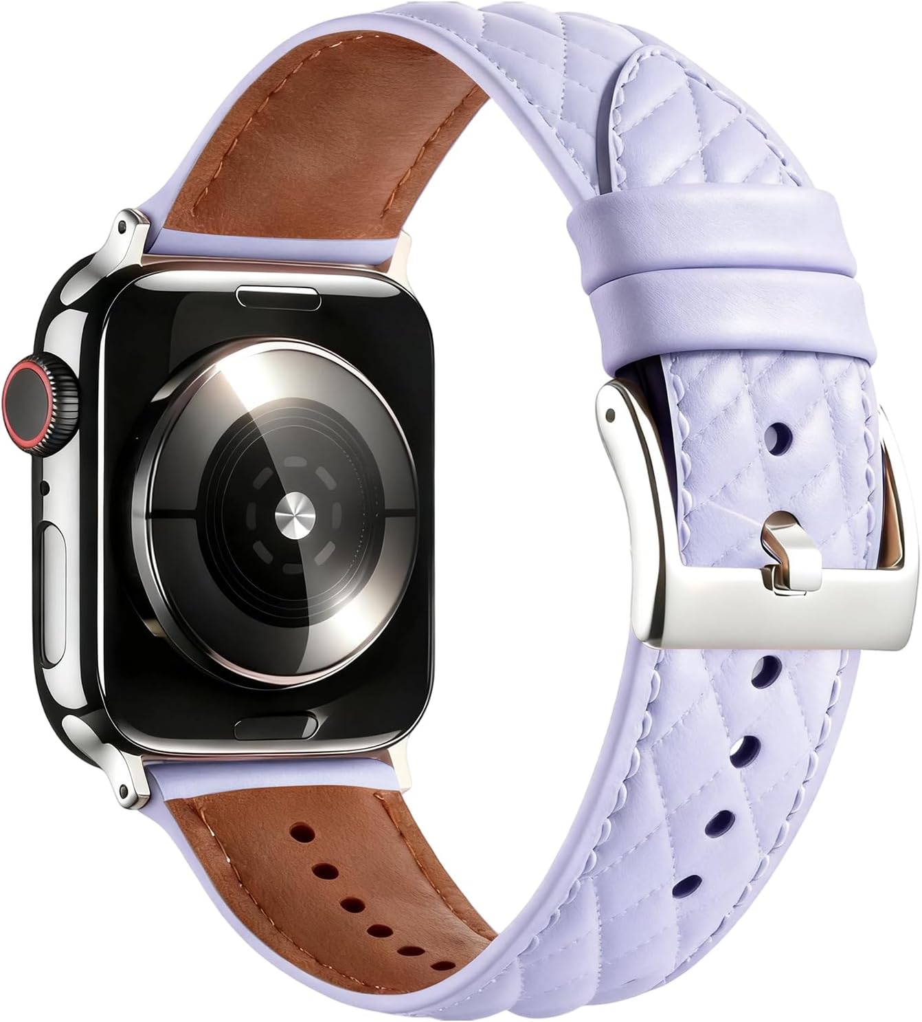 Leather Apple Watch Band Women, Slim Dressy Replacement Strap Compatible with Apple Watch Series 11-1 SE Ultra 3-1, 38mm 40mm 41mm 42mm 44mm 45mm 46mm 49mm