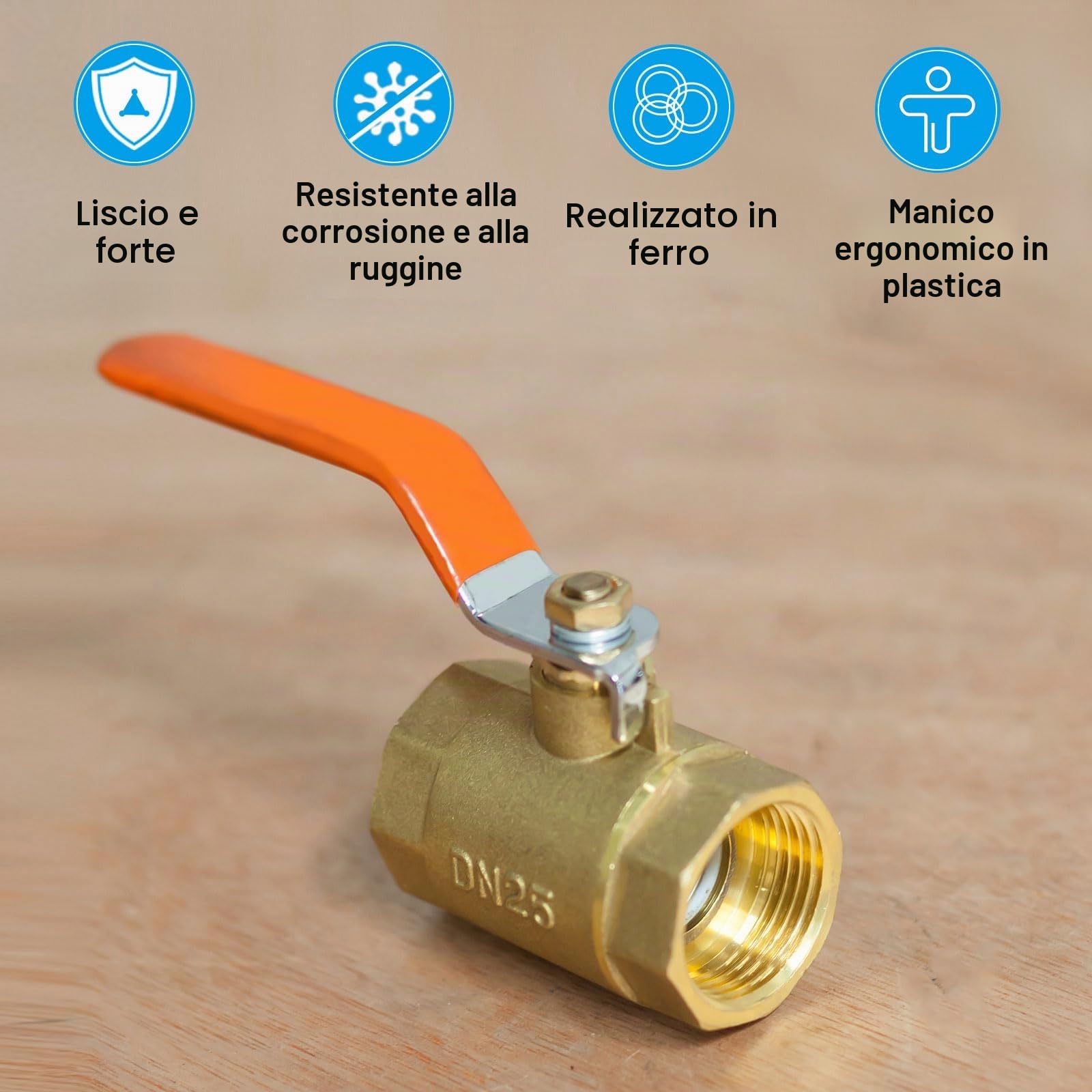 PATIKIL Maniglia a Leva per Valvola a Sfera, Maniglia Valvola Metallo Lunghezza Totale 94mm con Foro Dimensioni 8x5x3mm per Rubinetto, Riparazione e Sostituzione Tubo Flessibile Giallo