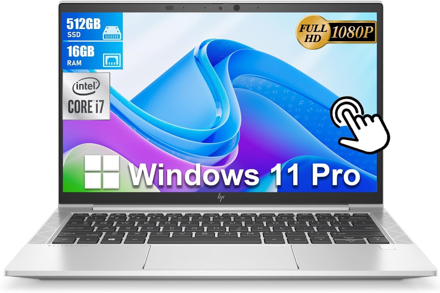 HP EliteBook 830 G8 Touchscreen Laptop, 13.3″ Full HD Business Notebook, 11th Co…