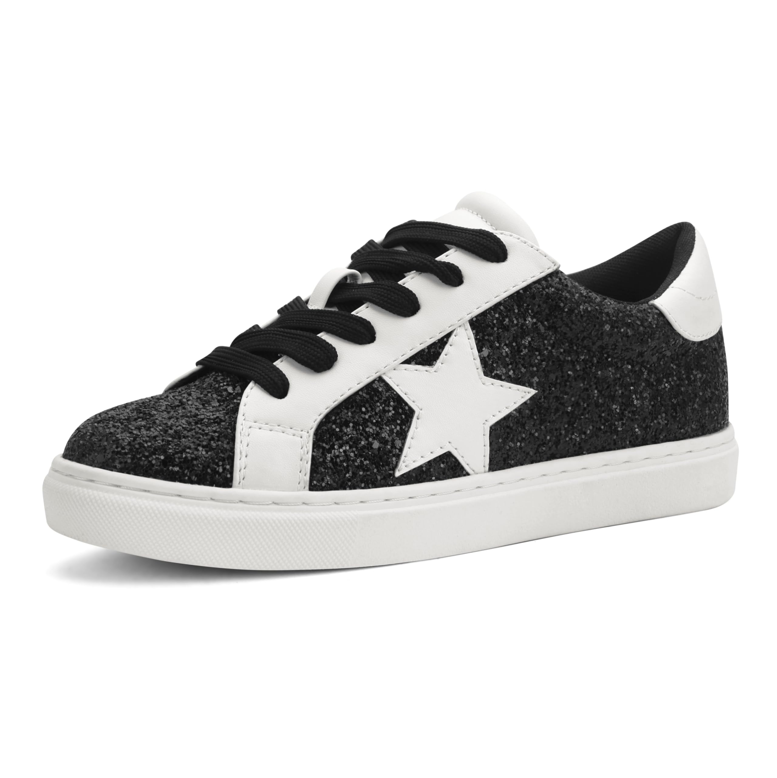 PARTY Women's Fashion Star Sneaker Lace Up Low Top Comfortable Cushioned Walking Shoes