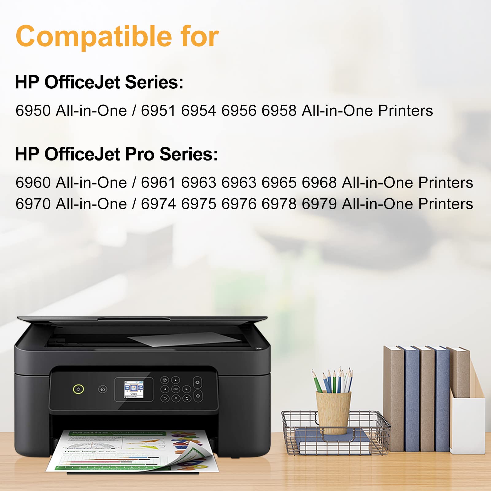 HP 903 Nero, Ciano, Giallo E Magenta, 6ZC73AE, Confezione Da 4 Cartucce Originali, Compatibili Con Stampanti OfficeJet 6950, OfficeJet Pro 6960 E 6970 - Foto 10
