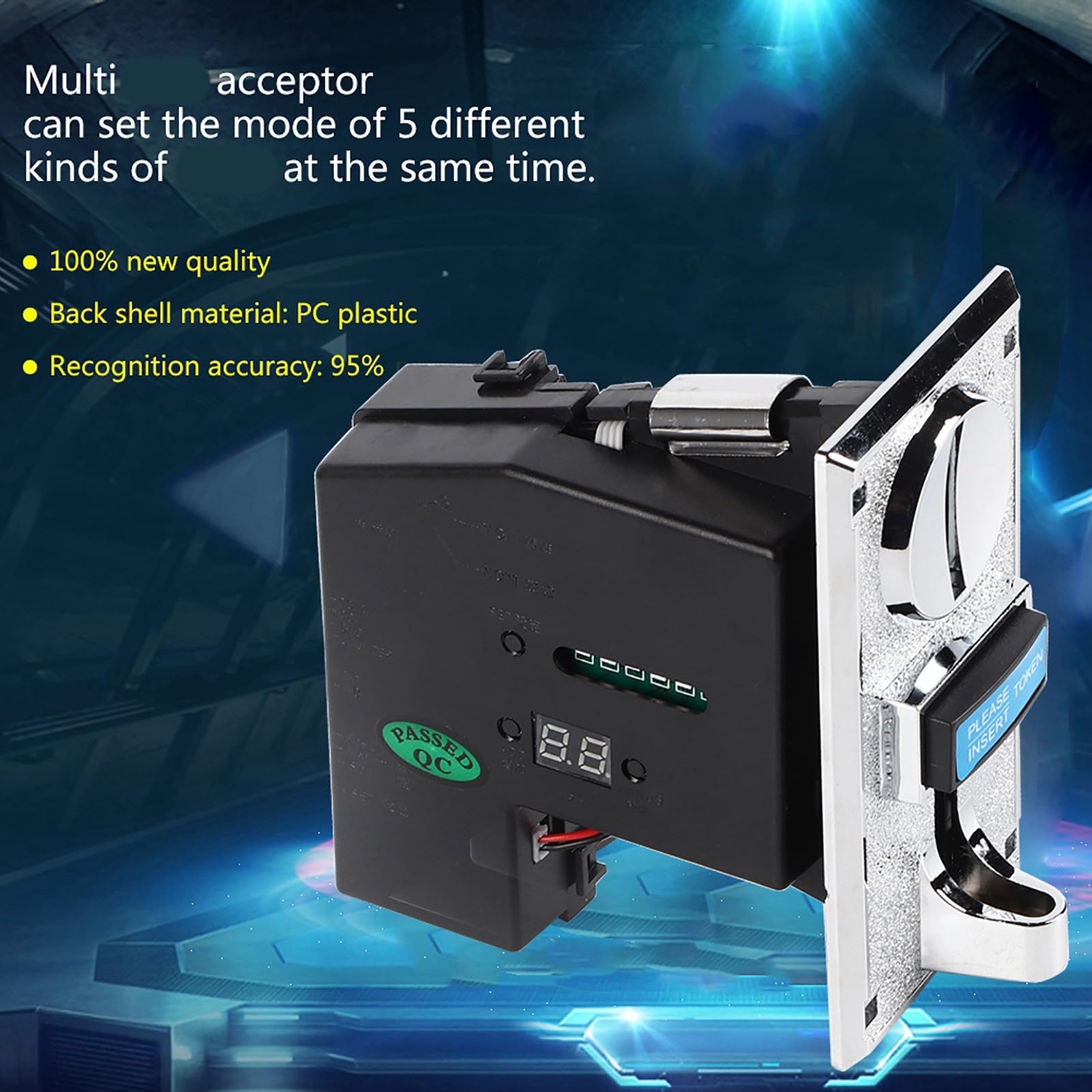 Yctze Universal Multi Coin Acceptor Selector für Arcade-Spiele und Verkaufsautomatenteile