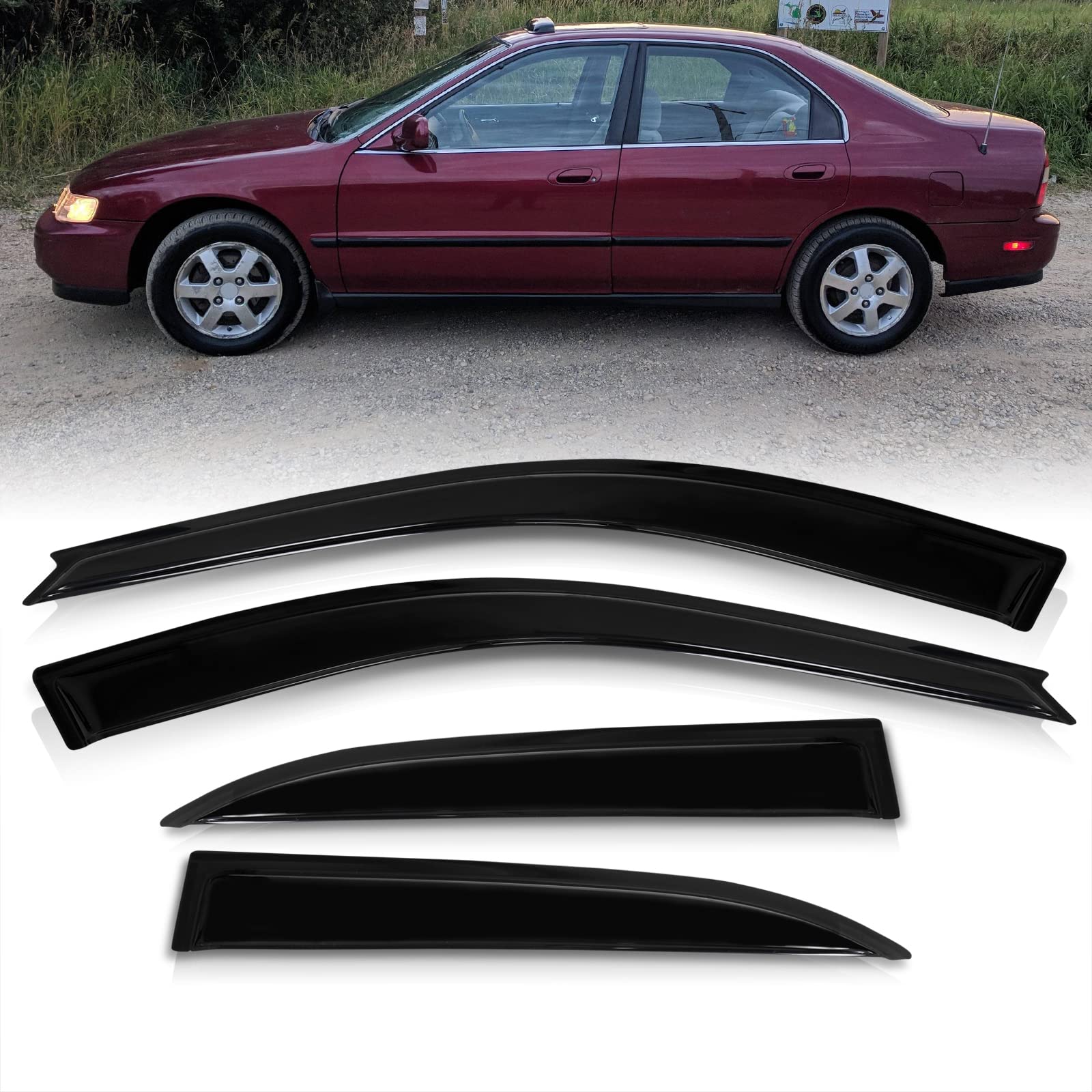 For Toyota Camry 1997-2001 Mugen Style Window Visor Vent