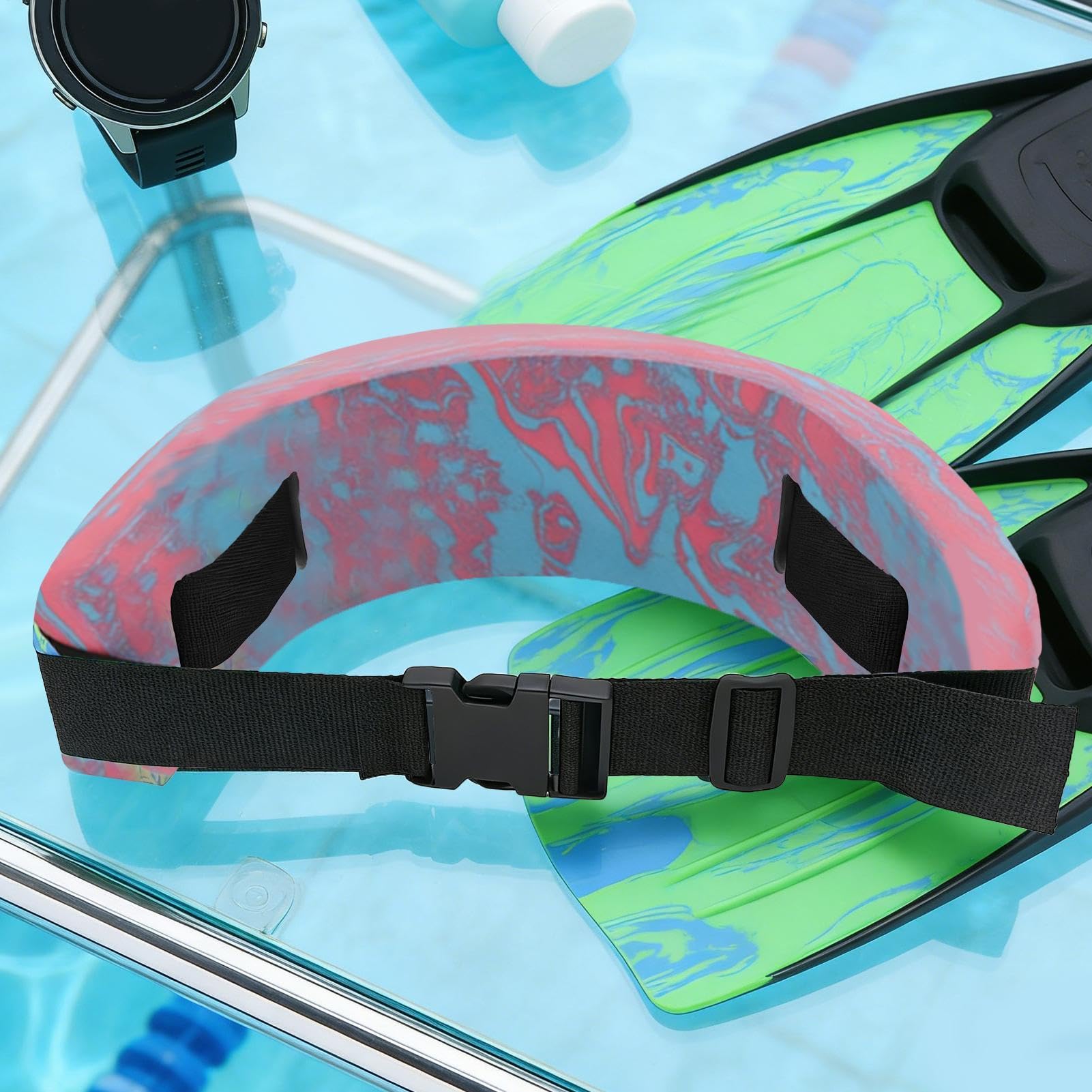 Schwimmgürtel für Erwachsene - Auftriebshilfe für die Hüfte,Eva-Schaumstoff-Auftriebsgurt - Für den Einsatz an Seen, Flüssen, Meeren, in Wasserparks, an Stränden, bei Übungen, Workout und