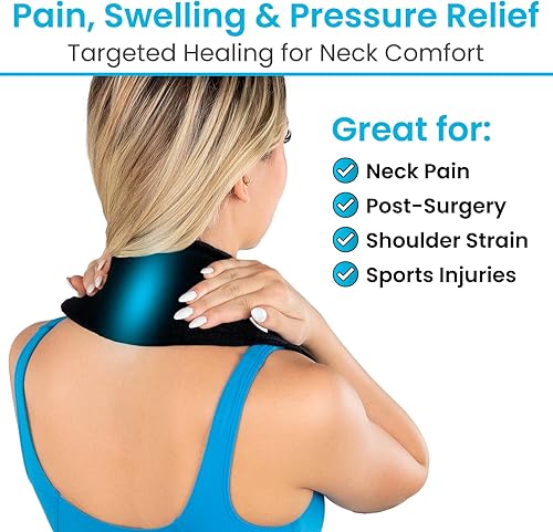 Miniatura 3 de Arctic Flex Gel de envoltura de hielo para el cuello, reutilizable, caliente y frío, bolsa de hielo cervical para cuello, hombros, alivio del dolor