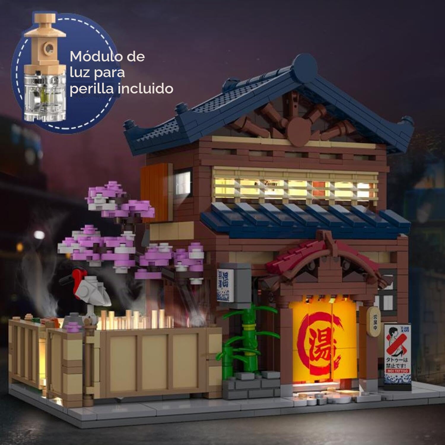 Cada - Casa Baño Japonesa (Sento) - 1249 Piezas - Modelo Tradicional japonés - (DeQuBe 927DE66012)