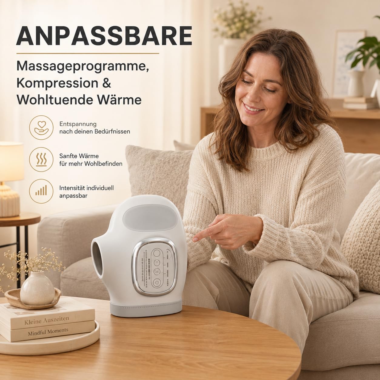 Cavirelle Handmassagegerät Bei Arthritis - Handmassagegerät Arthrose Für Finger Handflächen Mit Wärmetherapie Druckmassage Und Mehreren Modi