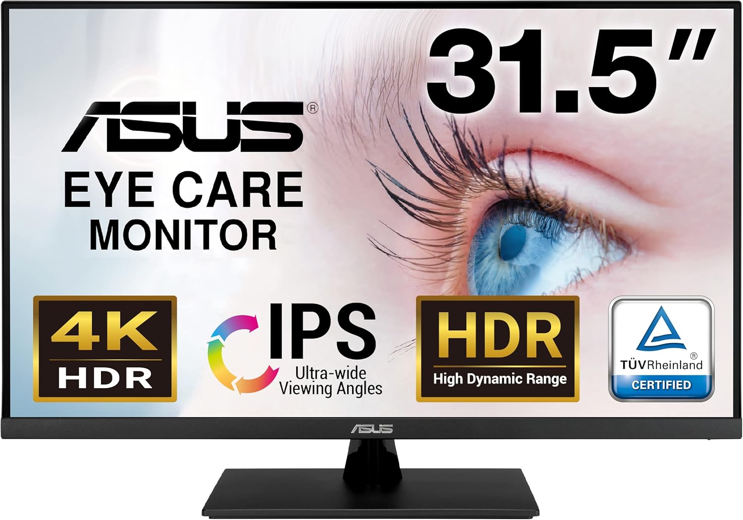 ASUS VP32UQ Eye Care Monitor 31.5inch, 4K UHD (3840x2160), IPS
