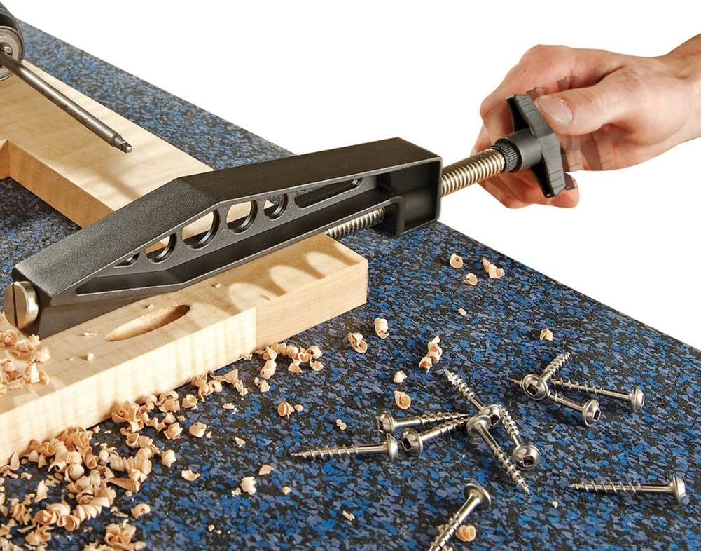 Pocket Hole Clamp for Woodworking, DIYers, Slanthole Drilling and Power Tool Accessories
