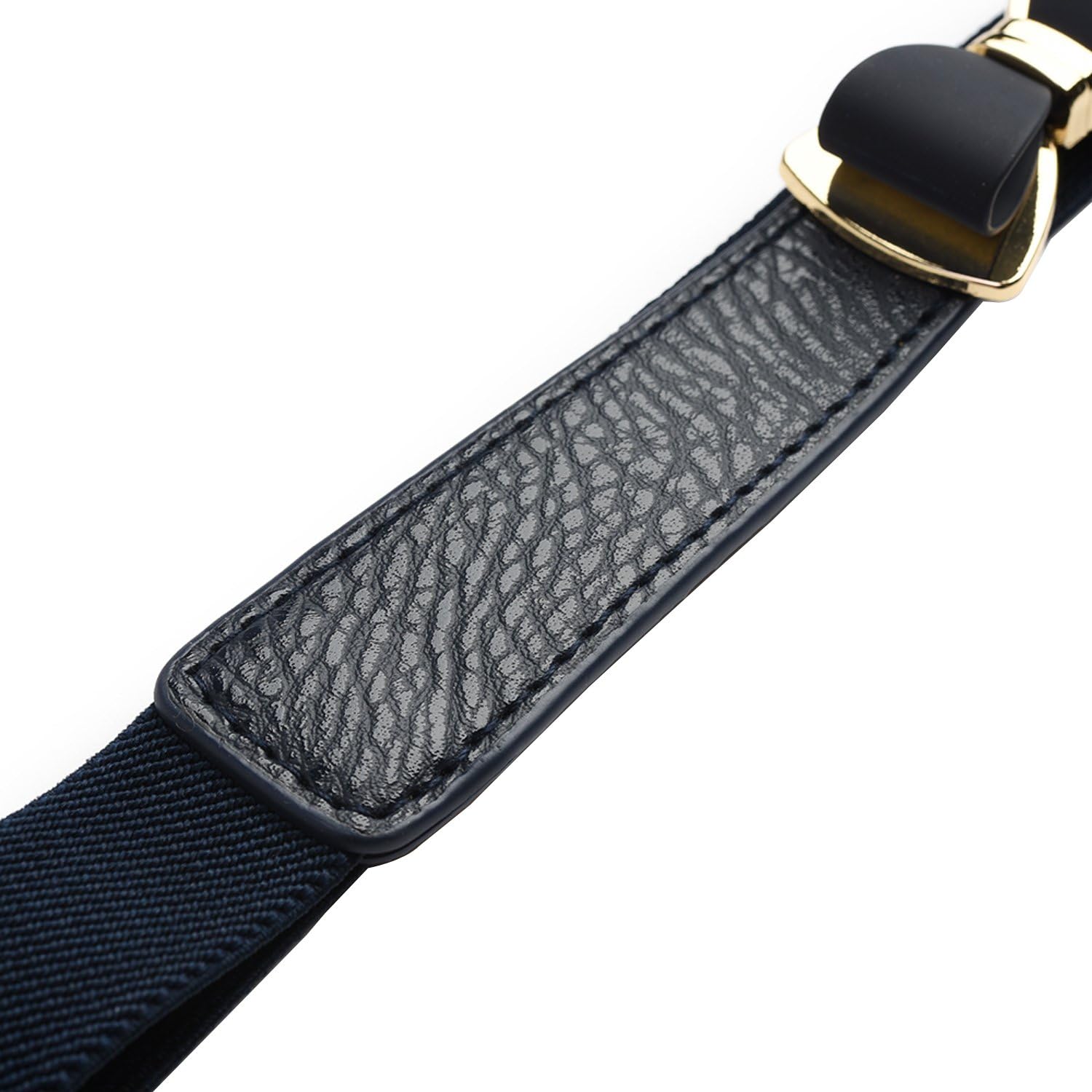 Women's 1" Width Bow Skinny Elastic Waist Belt - Stretchy, Thin Belt - Image 5