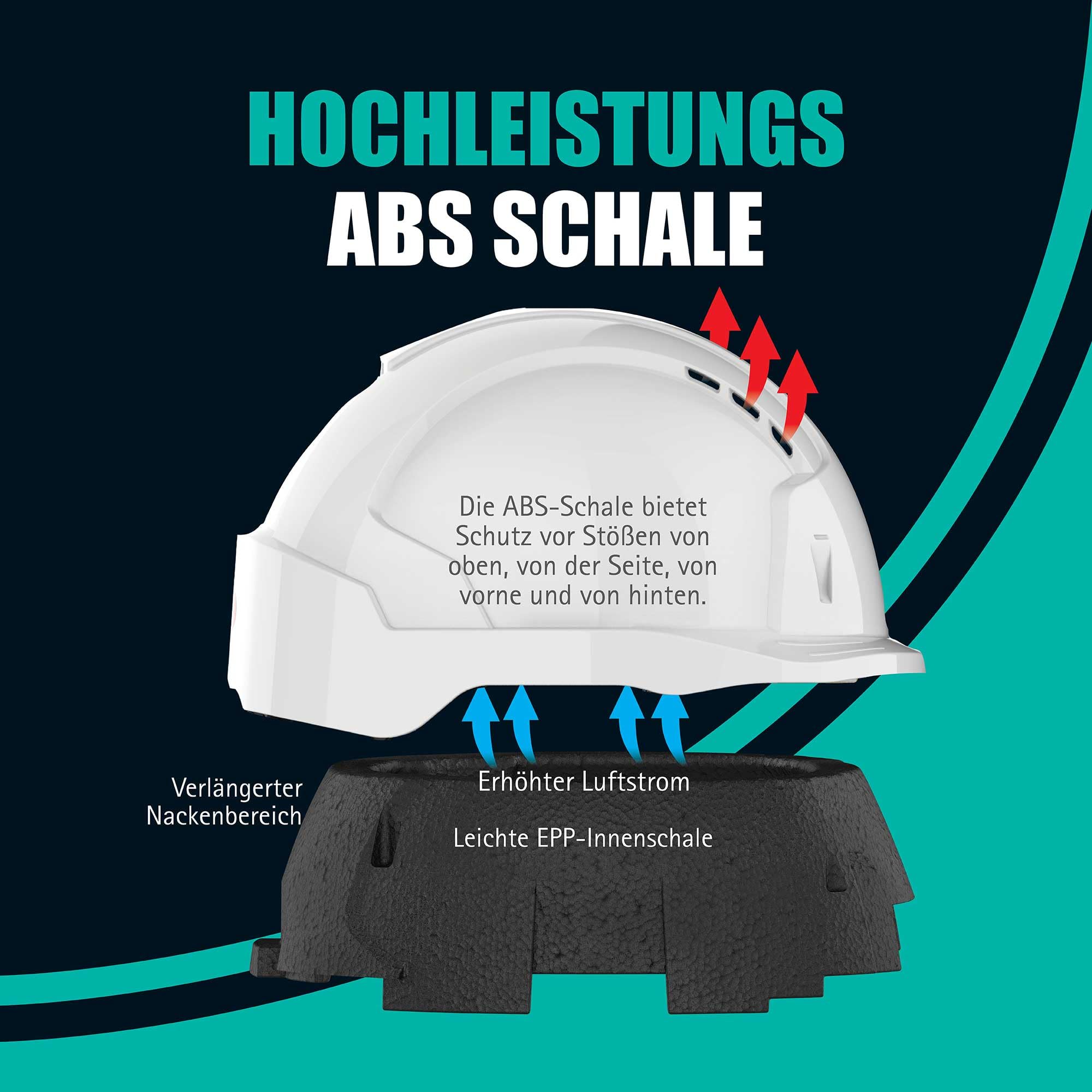JSP EVOLITE Skyworker Schutz- und Kletterhelm, Ultraleicht, Schwarz | JSPs leichtester Schutz- und Kletterhelm mit 6-Punkt-Textilaufhängung und Drehverschluss für optimale Passform. EN 12492