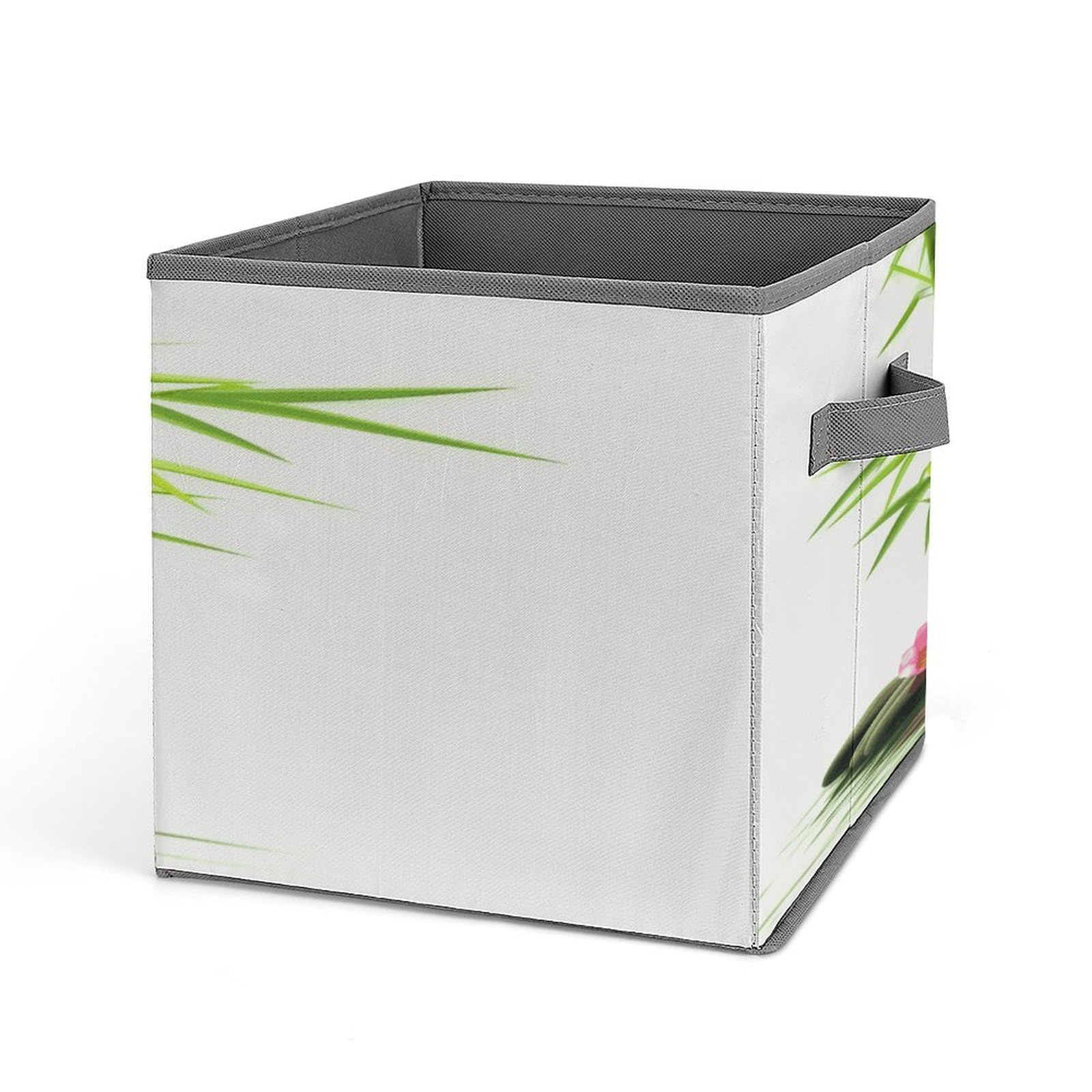 Fekiloot Style Green Bamboo Lotus Storage Bins Storage Baskets