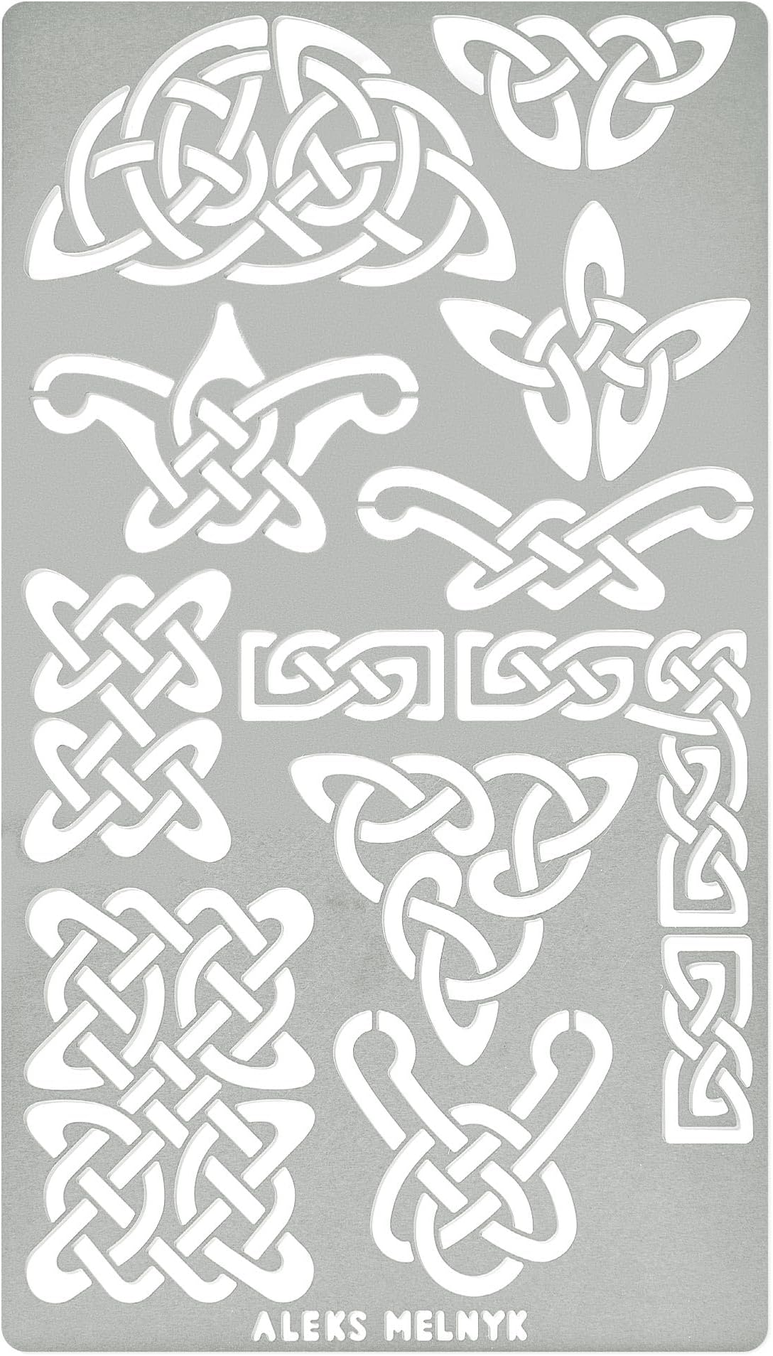 Aleks Melnyk Schablonen Set - 8 Vintage Ornamente Für Kreative Projekte