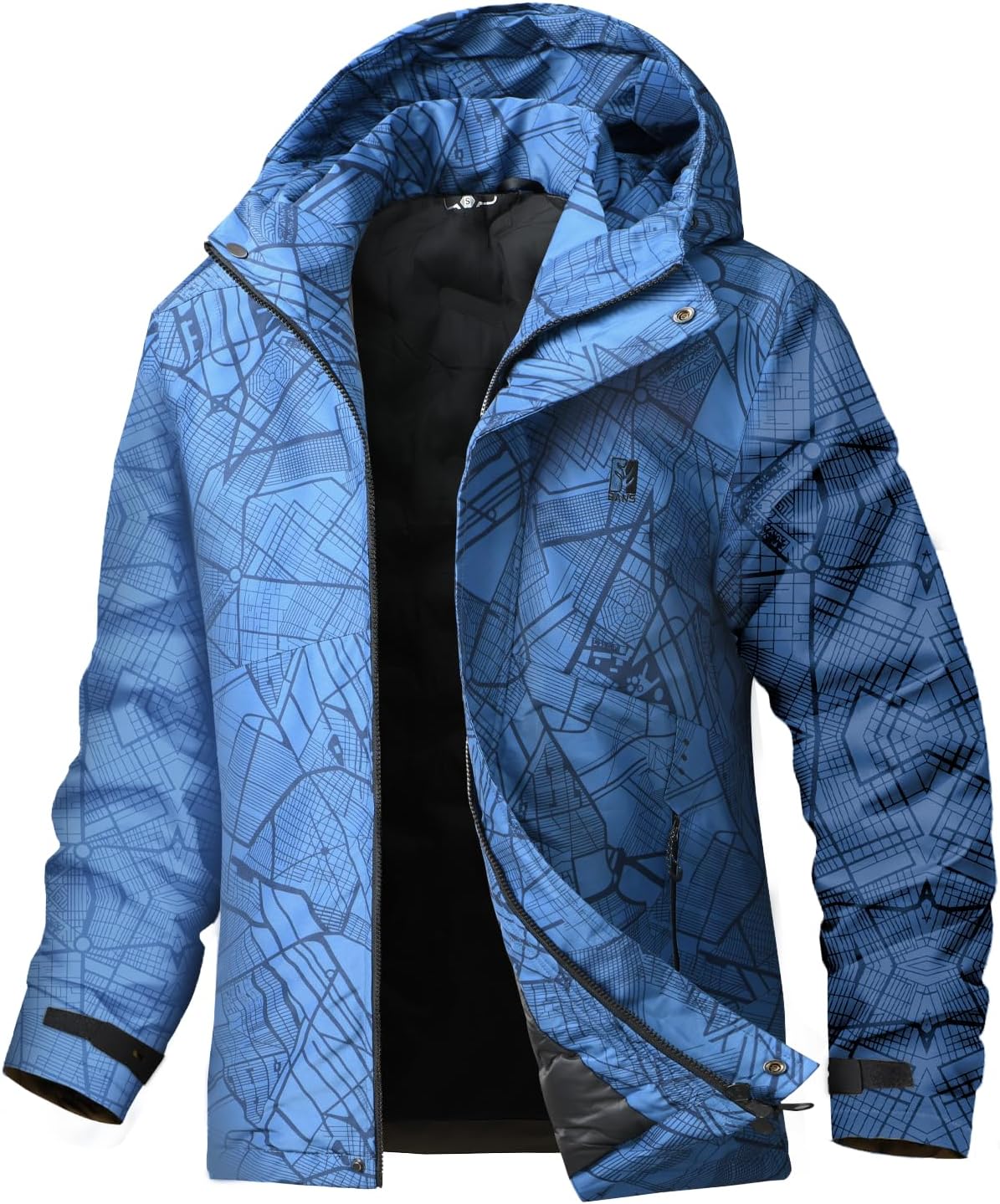 Men's Winter Ski Jacket Water Resistant Warm Snow Coat Windproof Insulated Snowboard Rain Jackets with Hood