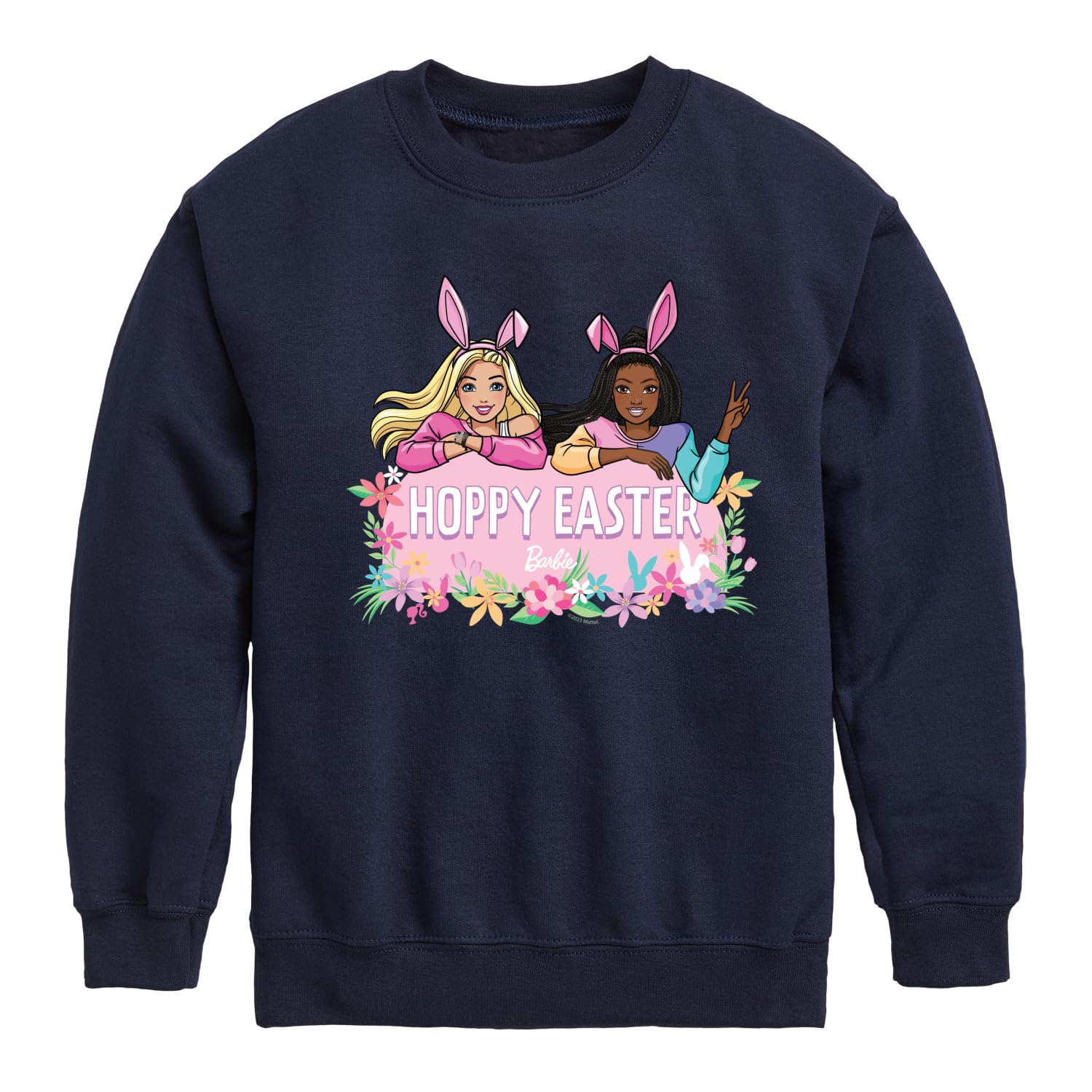 Easter - Hoppy Easter - Toddler And Youth Crewneck Fleece Sweatshirt