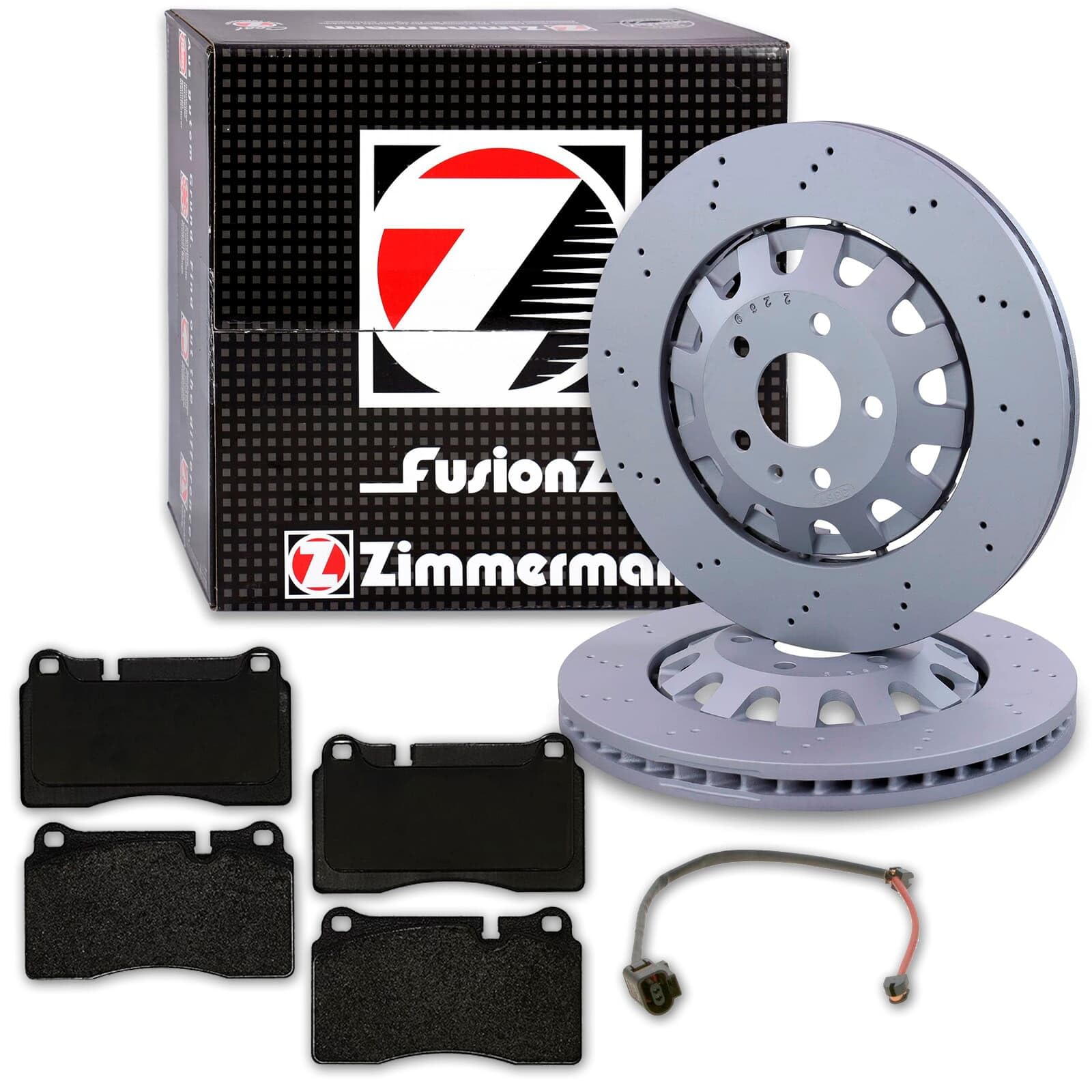 Zimmermann Bremsscheiben 370mm + Beläge vorne | 100.3367.70 + 25145.160.1 + Wk für Leon Kl Formentor Ateca