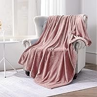 Vista 10 de SOCHOW Flannel Fleece Blanket Twin Size, All Season Lightweight Super Soft Cozy Blanket for Bed or Couch, Blue Coral, 60" X 80