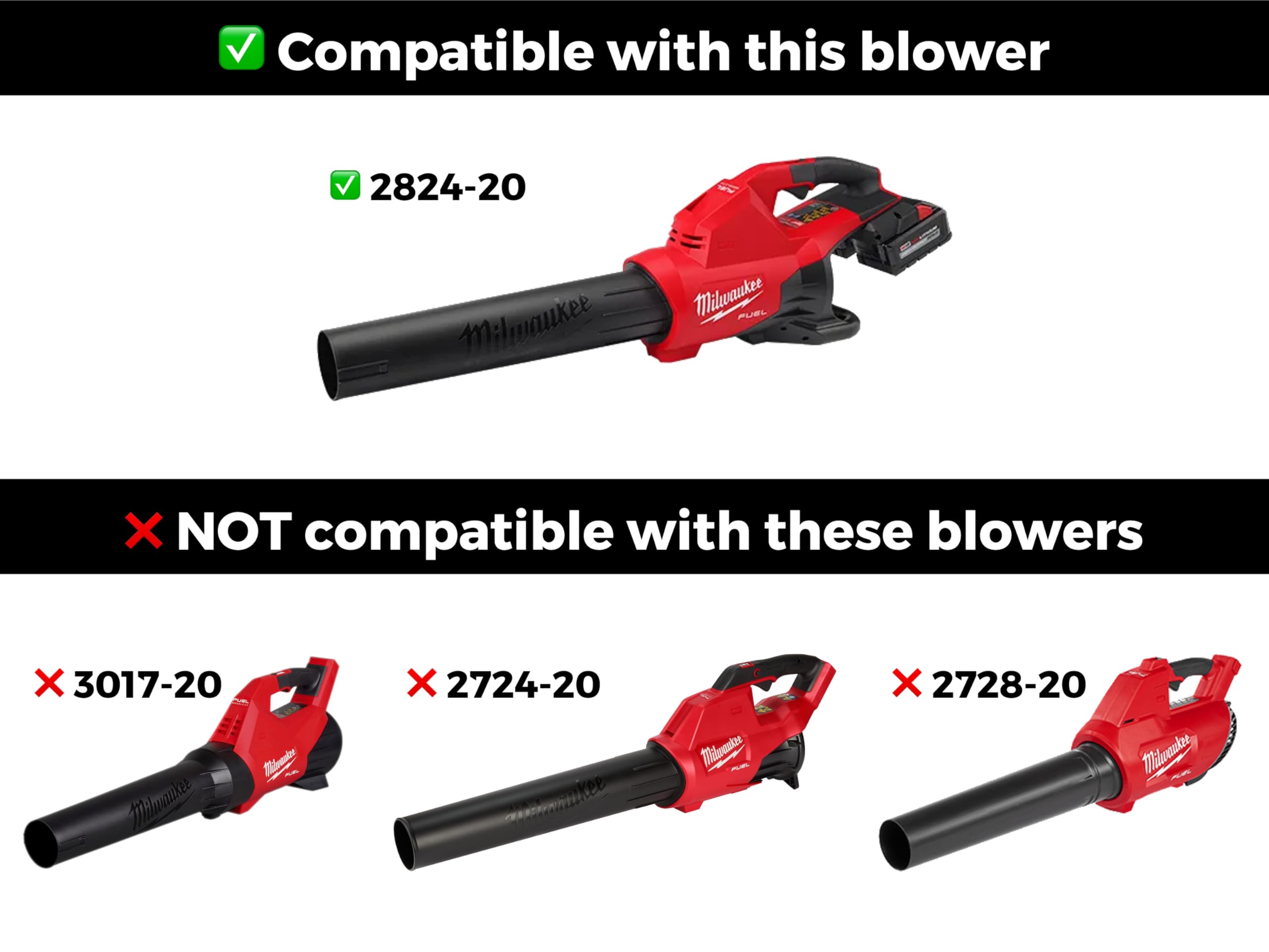 Stubby Nozzle Co. Stubby Car Drying Nozzle for Milwaukee M18 Fuel 